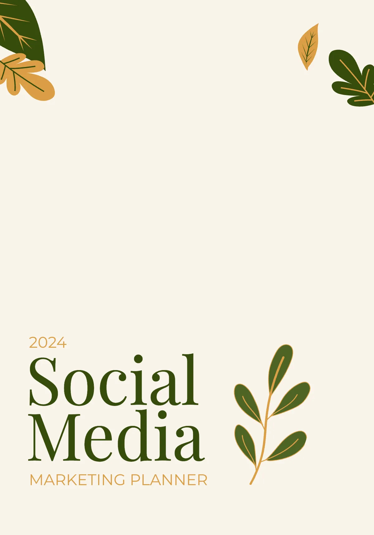 Free 2024 Social Media Marketing Planner Template to Edit Online