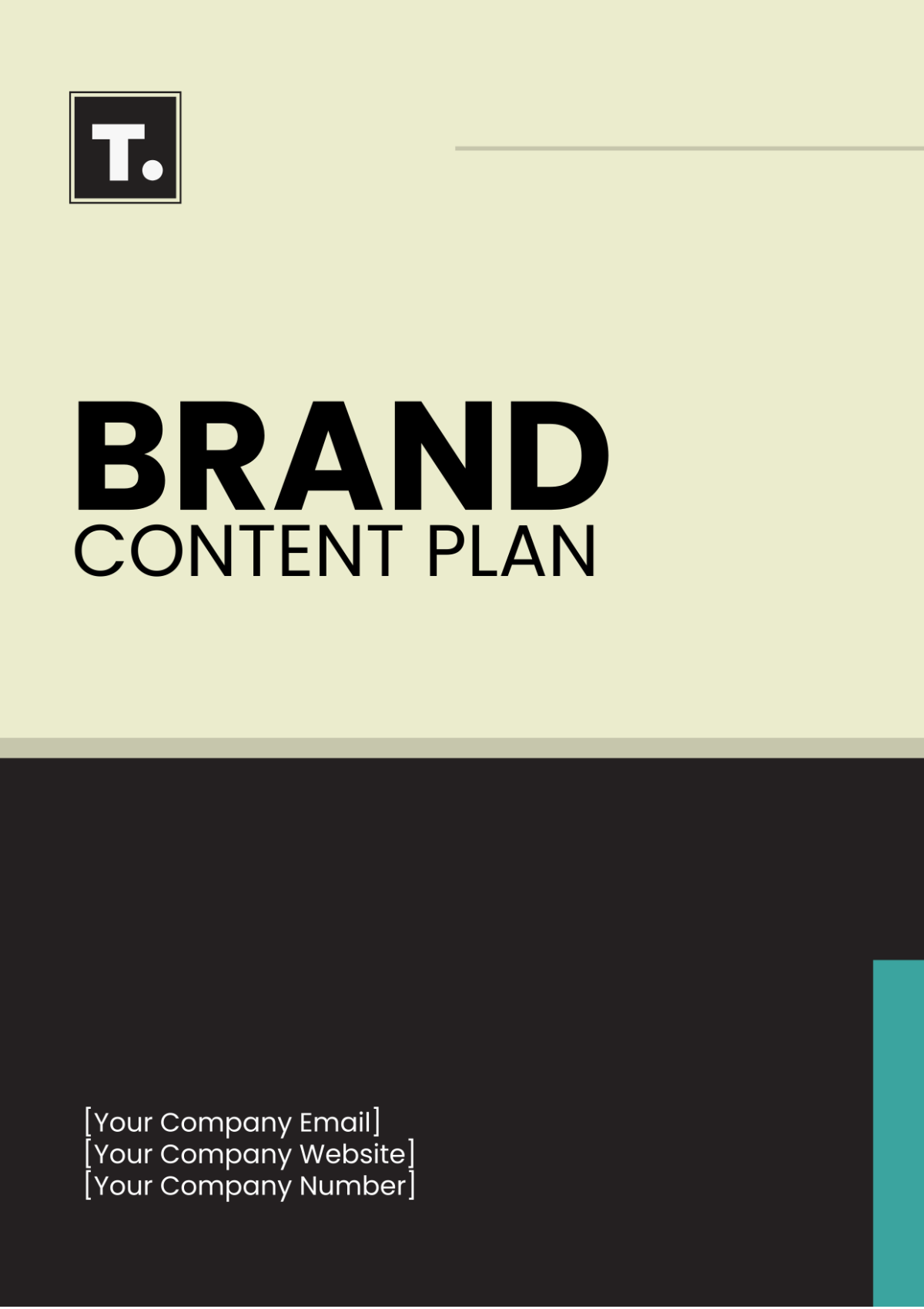 Free Brand Content Plan Template to Edit Online
