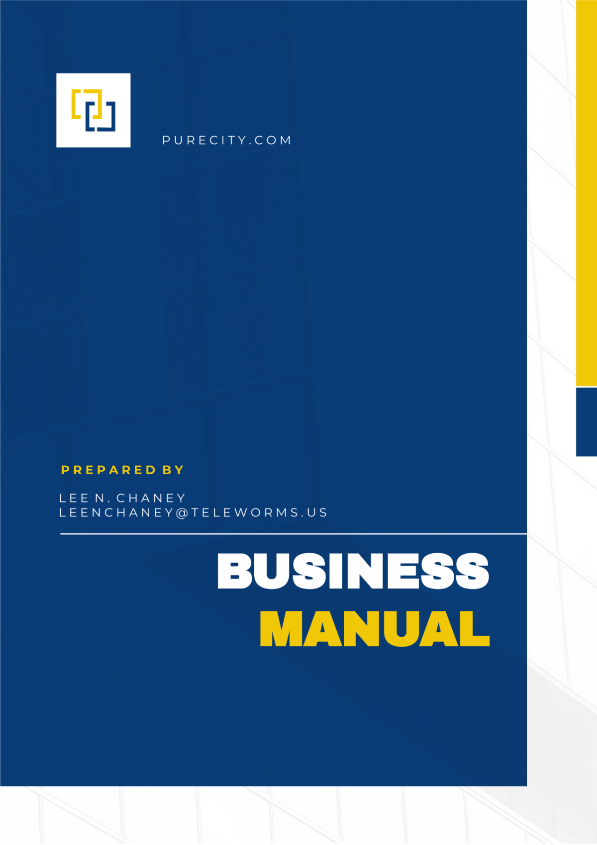 Business Manual Template