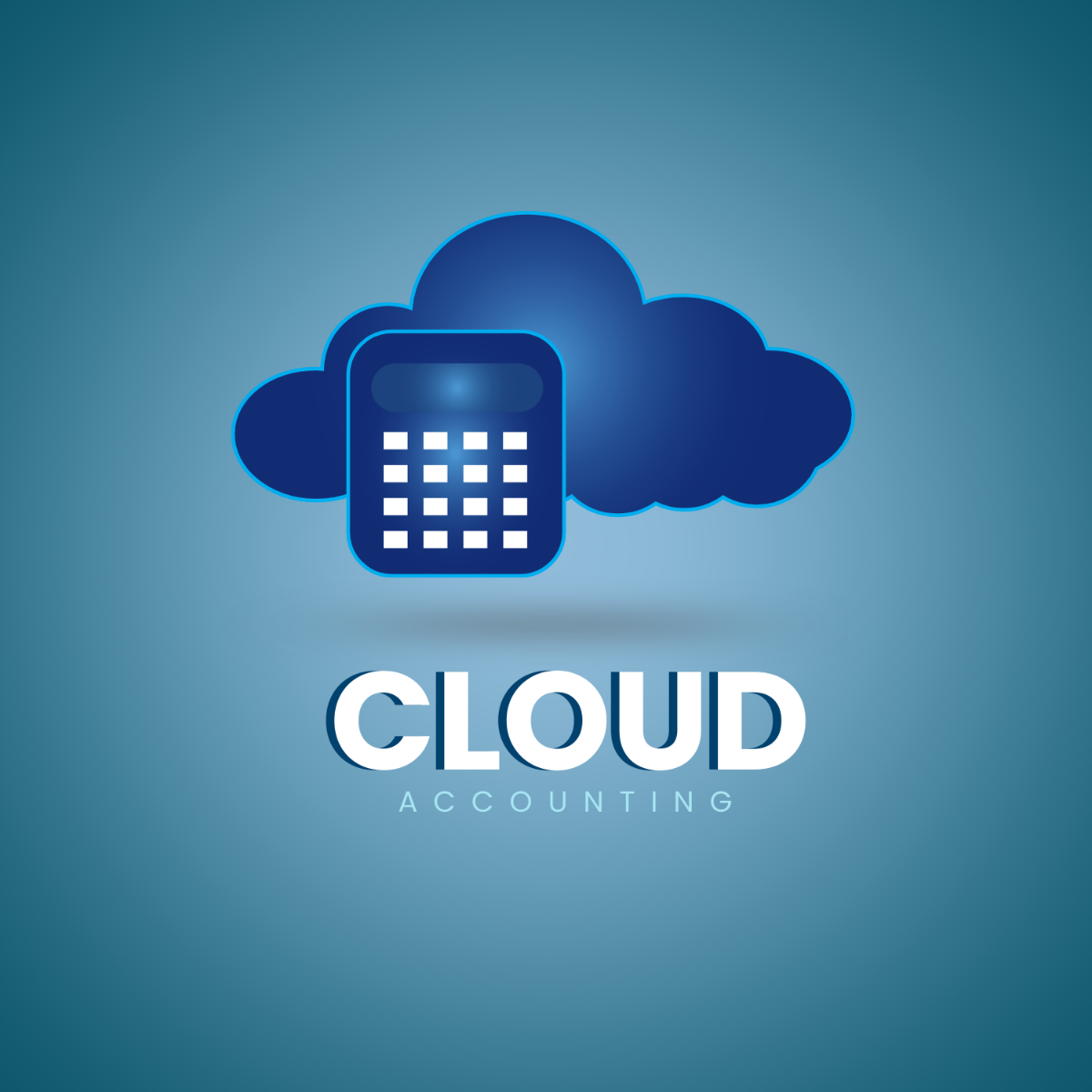 Free Cloud Accounting Cloud Logo Template to Edit Online