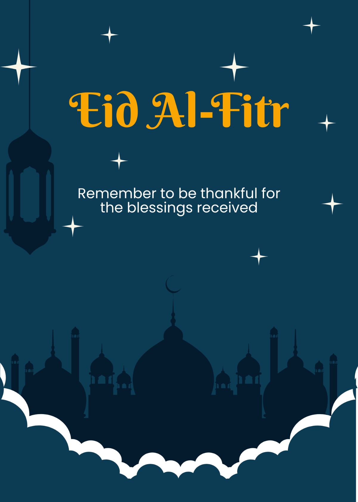 Eid Al Fitr Card Template