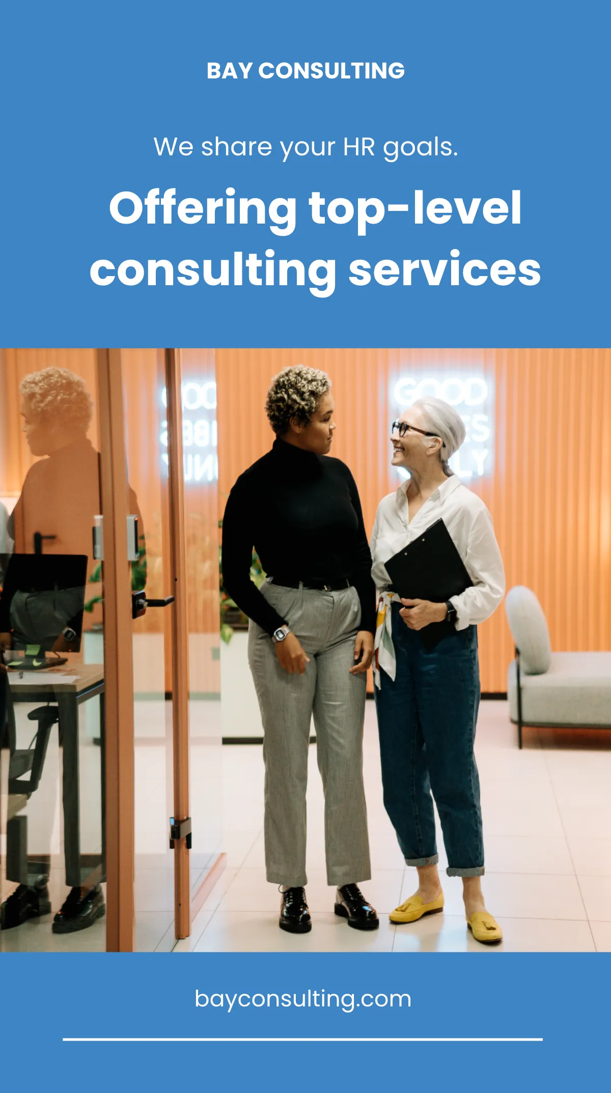 Free HR Consulting Whatsapp Post Template to Edit Online