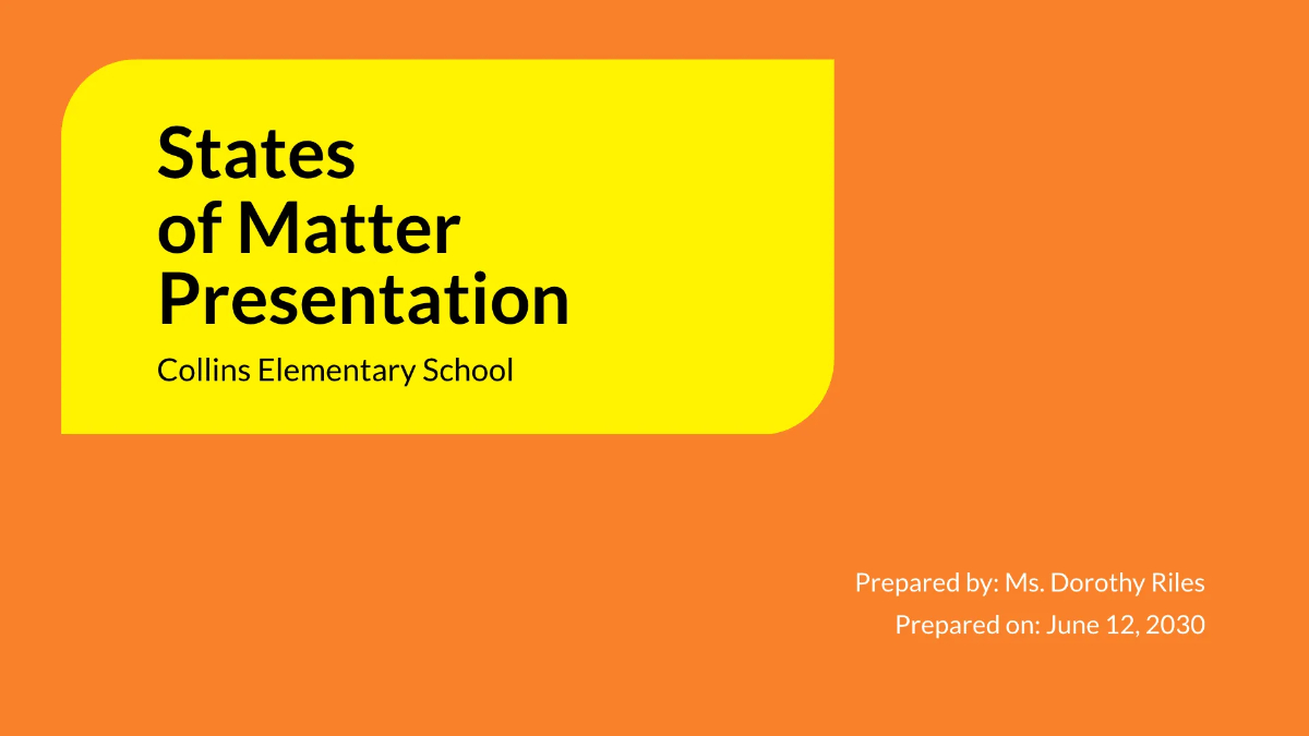 Free Elementary School Presentation Template to Edit Online