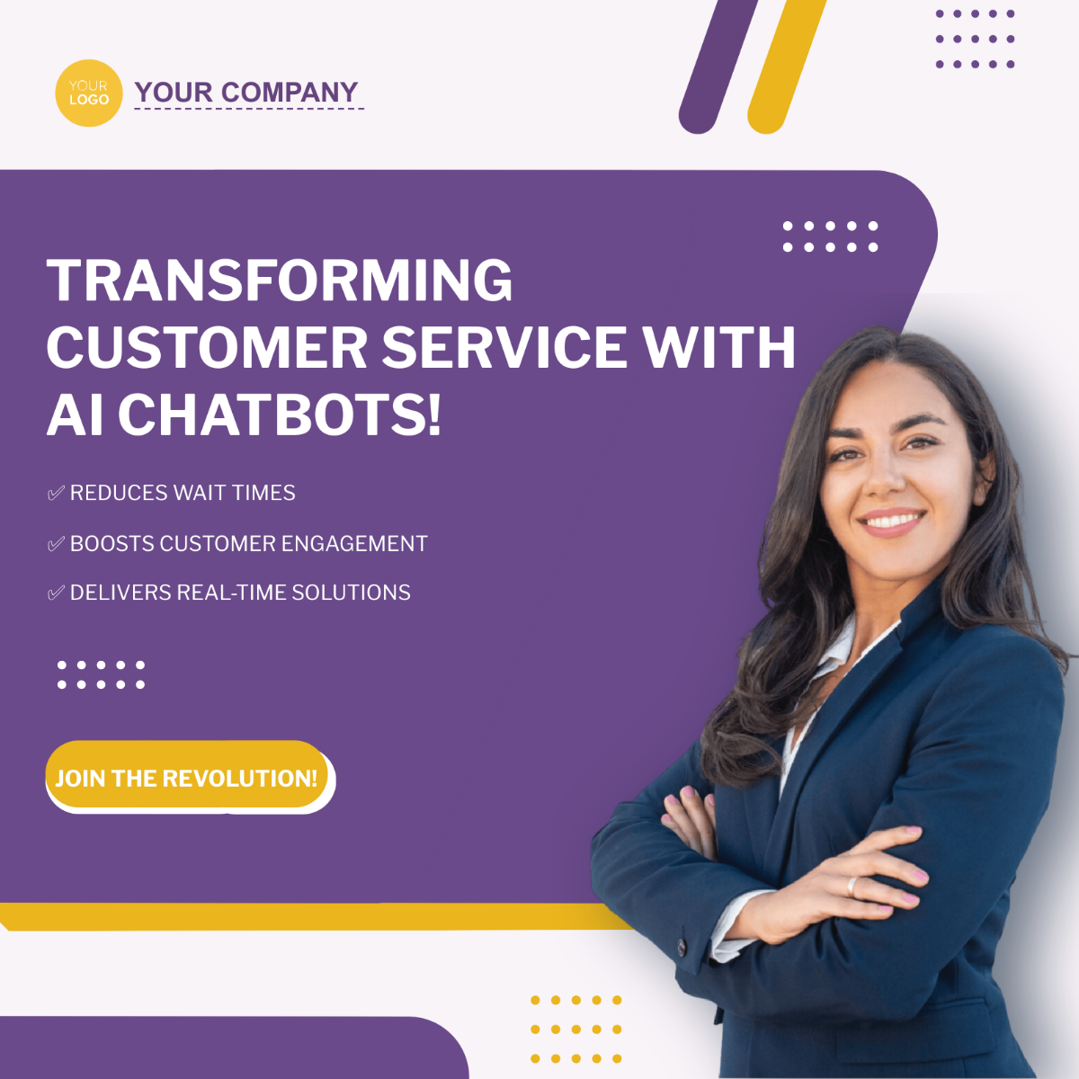 Free Simple Marketing LinkedIn Post Template to Edit Online