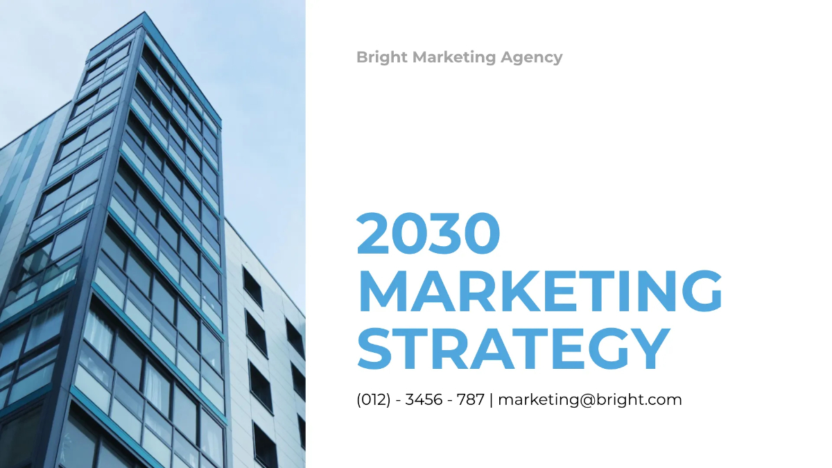 Free Marketing Presentation Template to Edit Online