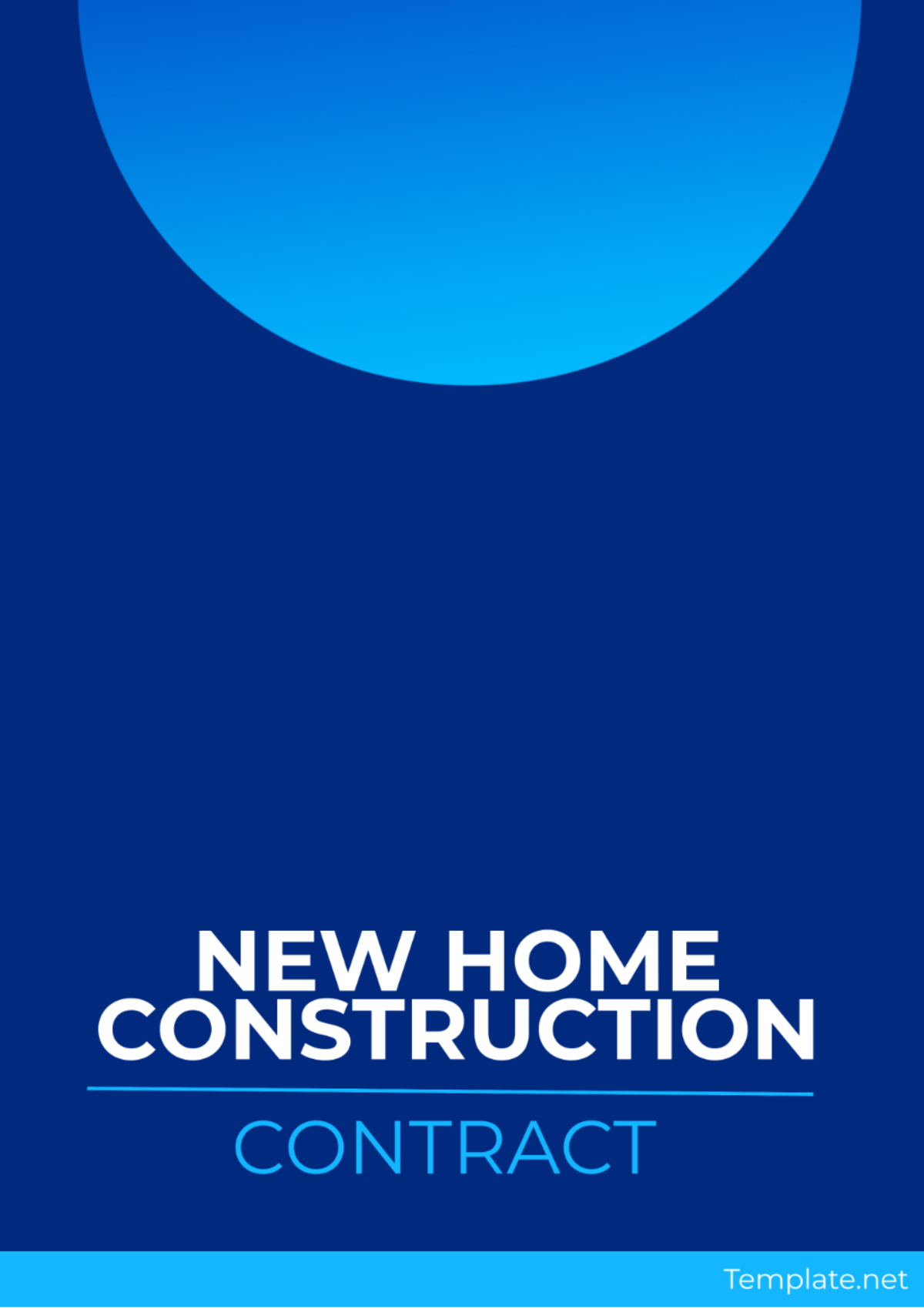 New Home Construction Contract Template
