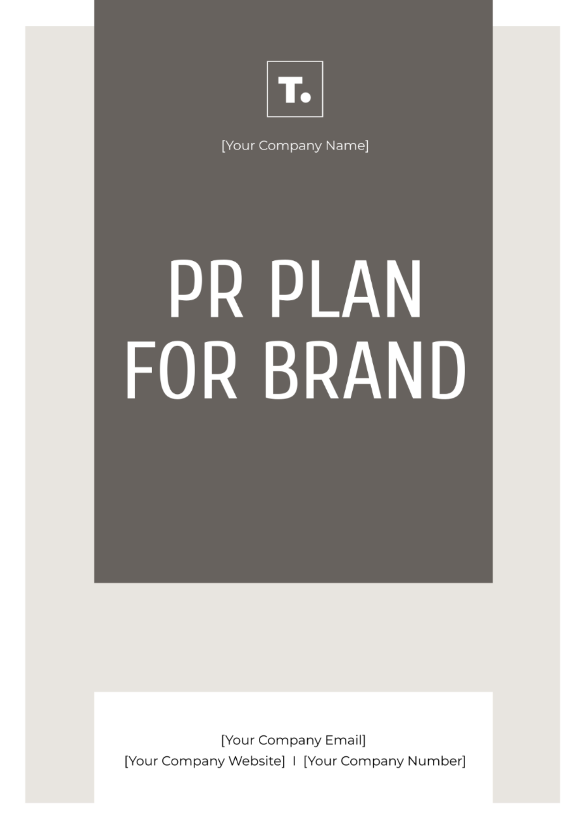 Free PR Plan for Brand Template to Edit Online