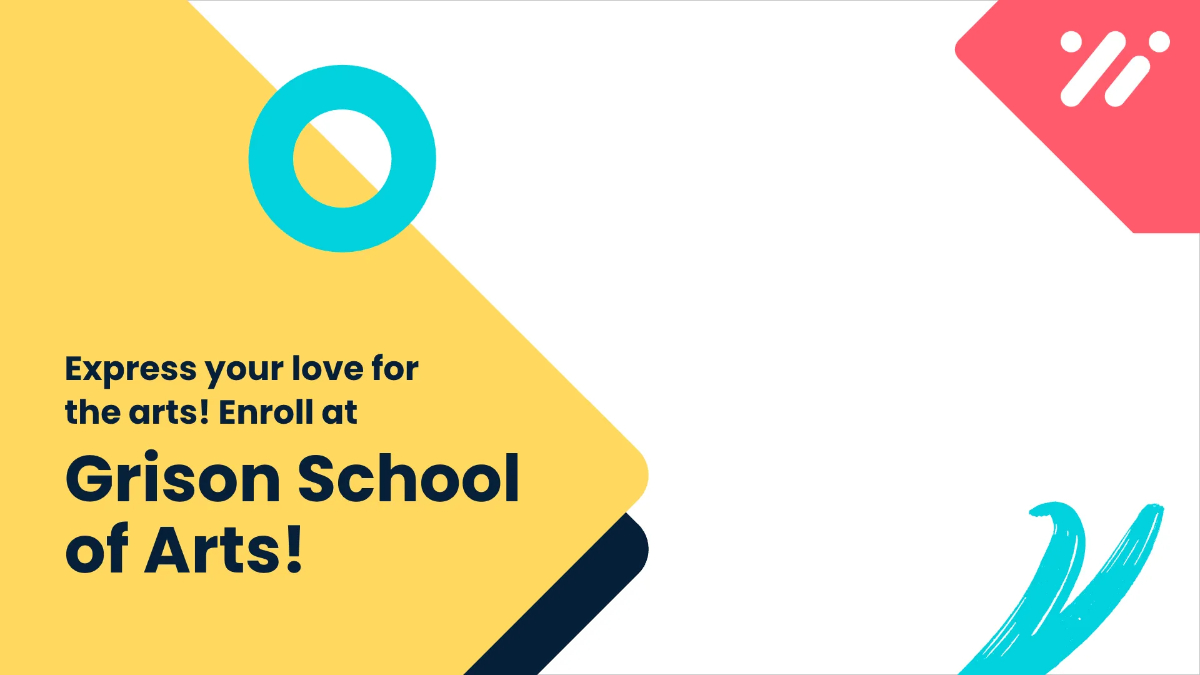 Free School Advertising Video Template to Edit Online