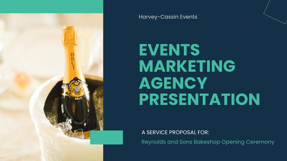 Free Events Marketing Agency Presentation Template to Edit Online