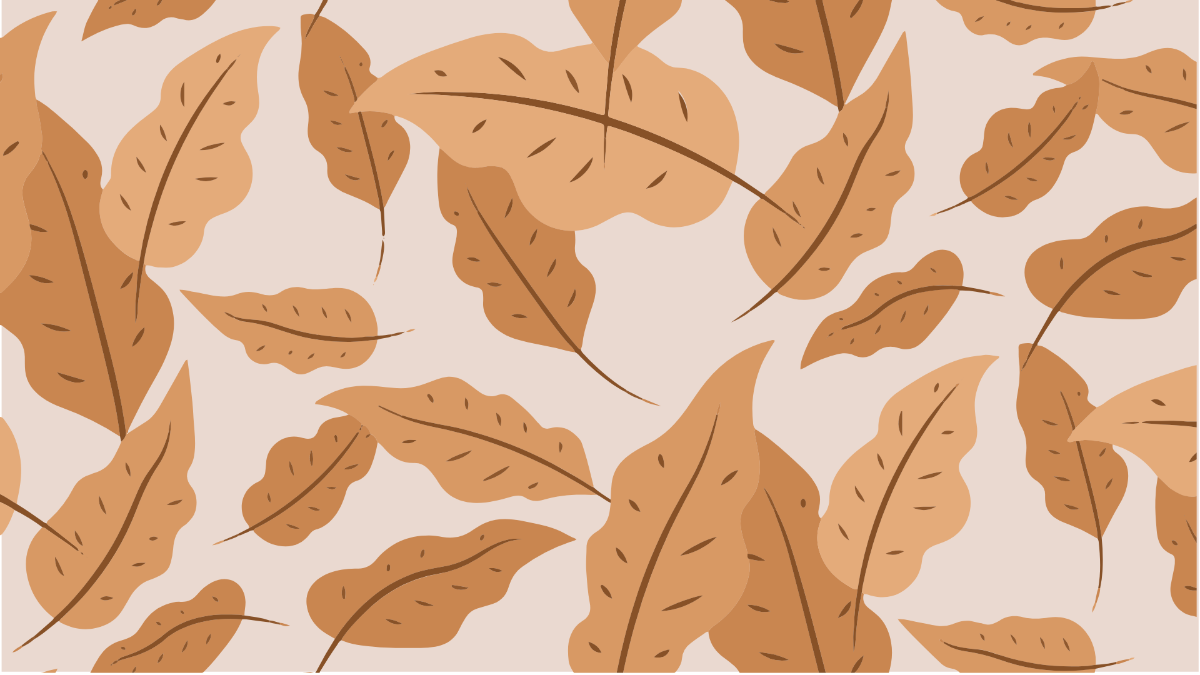 Vintage Leaf Pattern Background
