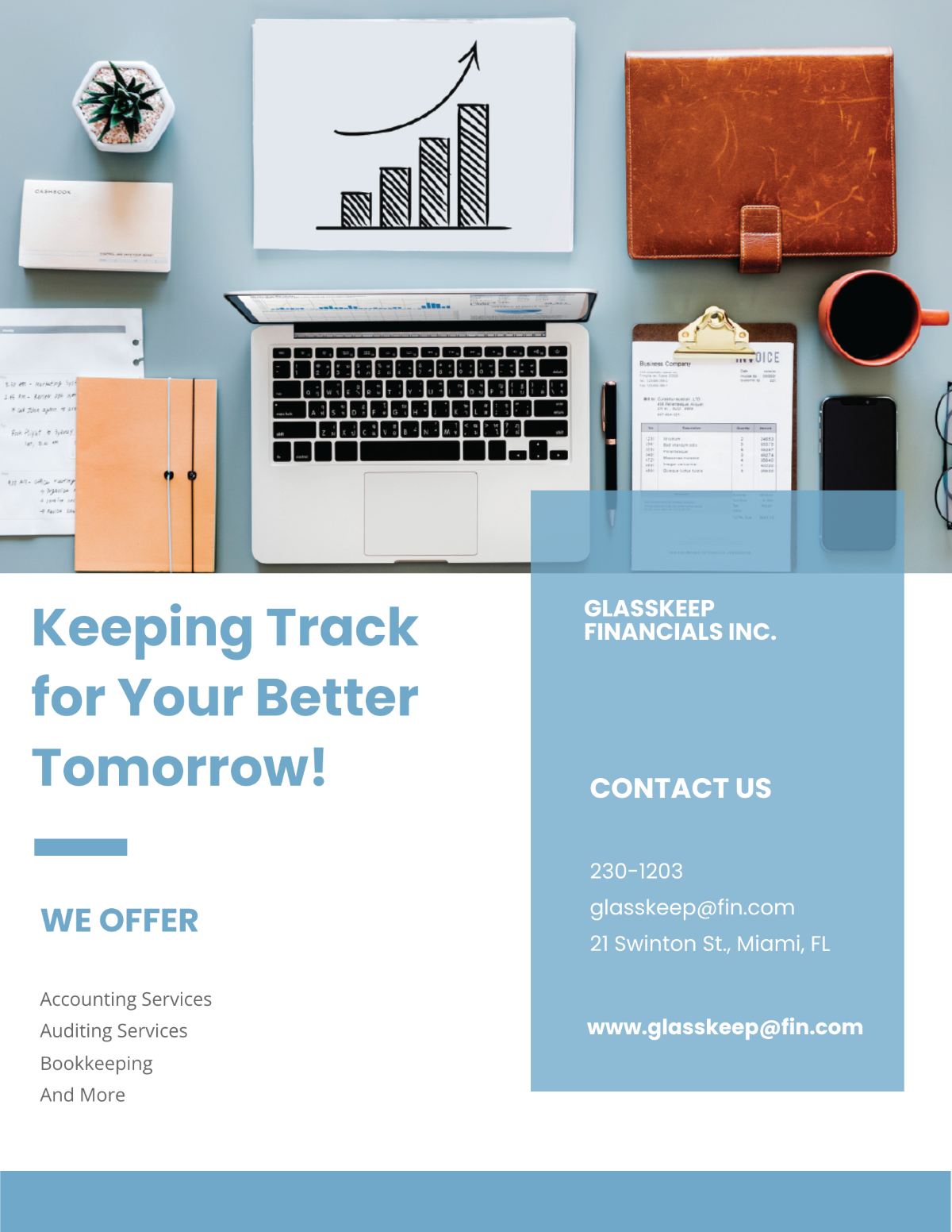 Free Accounting Bookkeeping Flyer Template to Edit Online