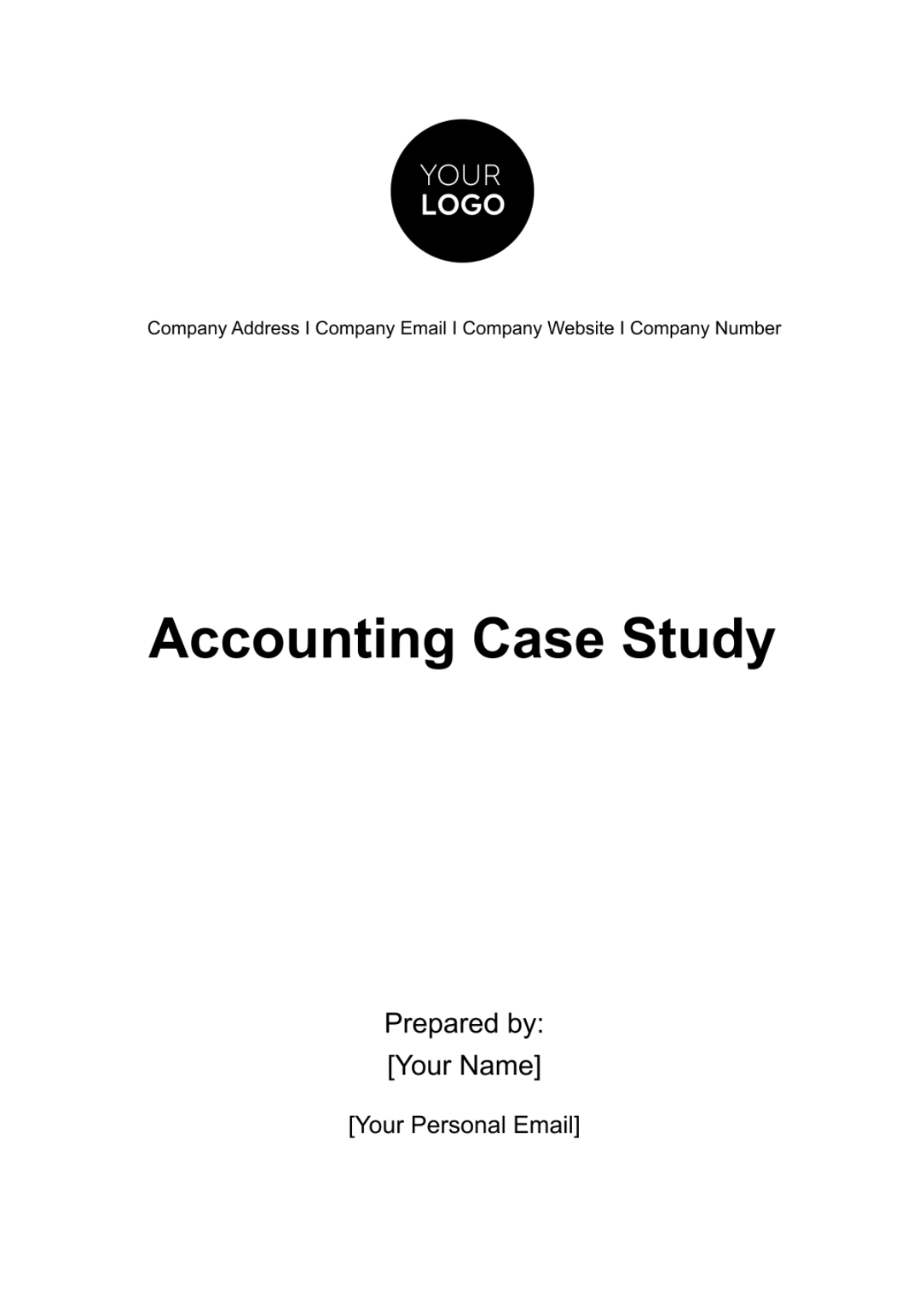 Free Accounting Case Study Template to Edit Online