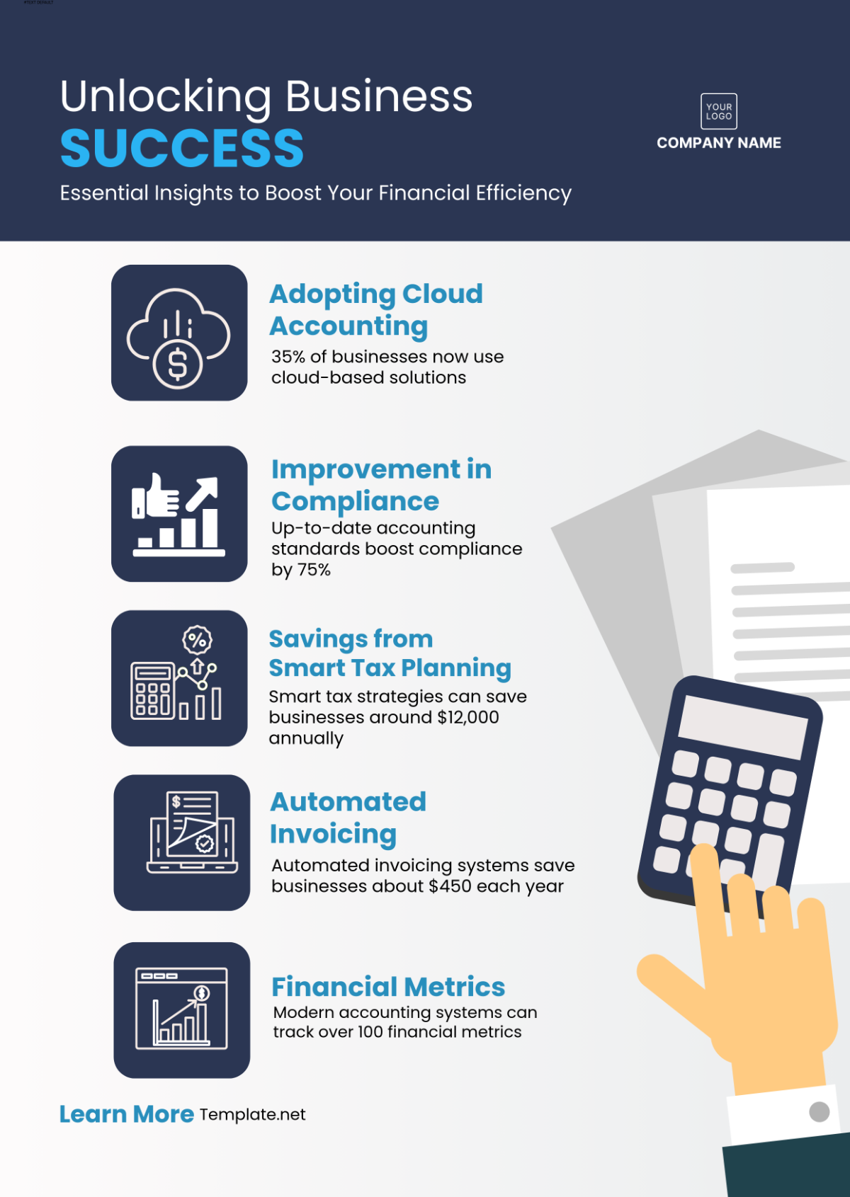 Free Accounting Infographic Template to Edit Online