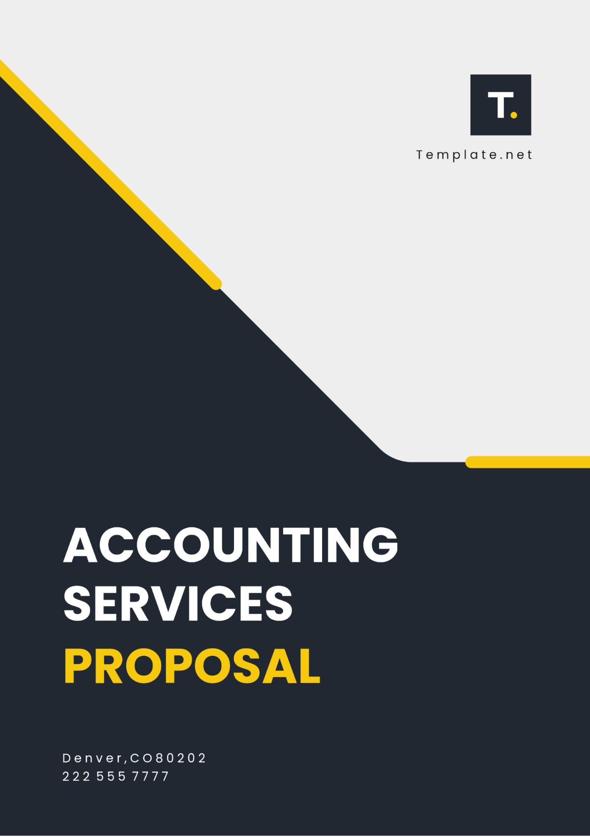 Free Accounting Services Proposal Template to Edit Online