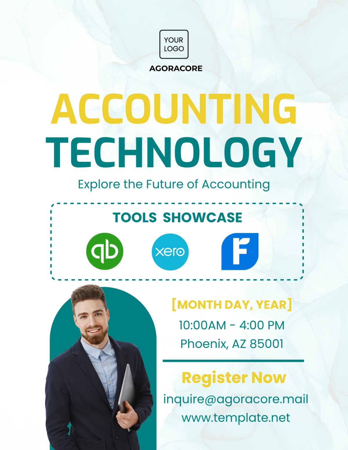 Free Accounting Technology Tools Showcase Flyer Template to Edit Online