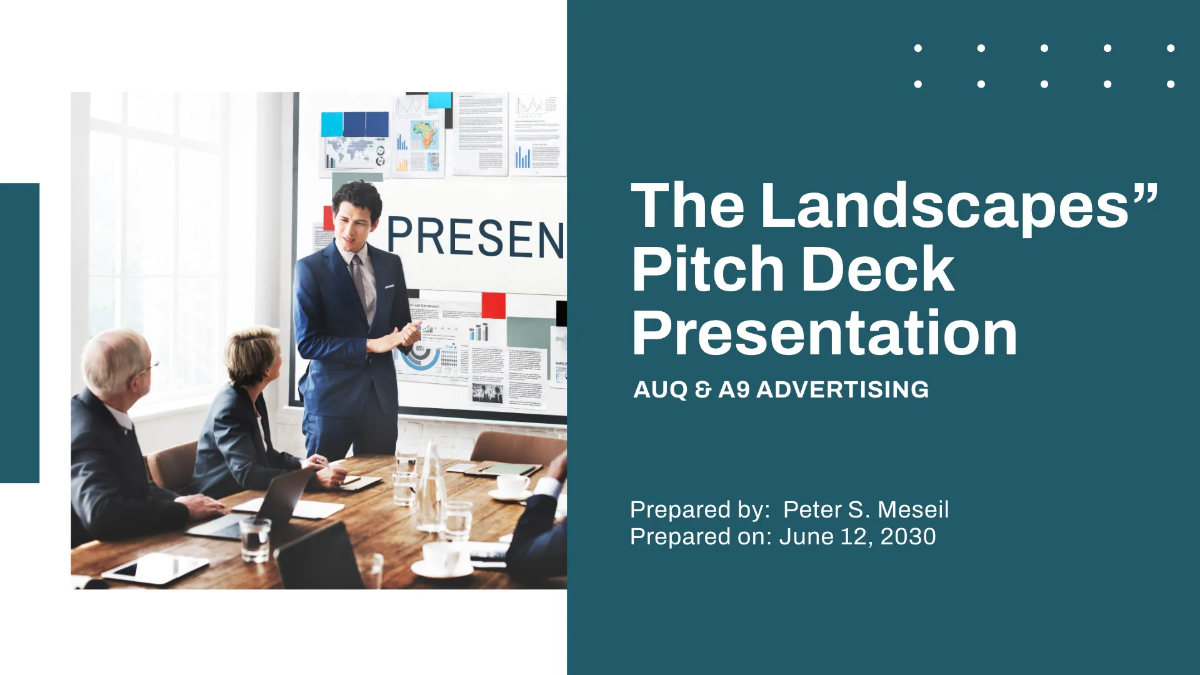 Free Advertising Agency Pitch Deck Presentation Template to Edit Online