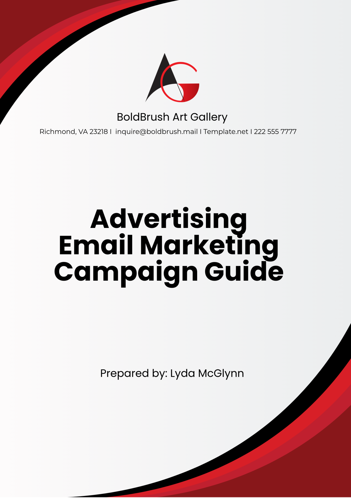 Free Advertising Email Marketing Campaign Guide Template to Edit Online