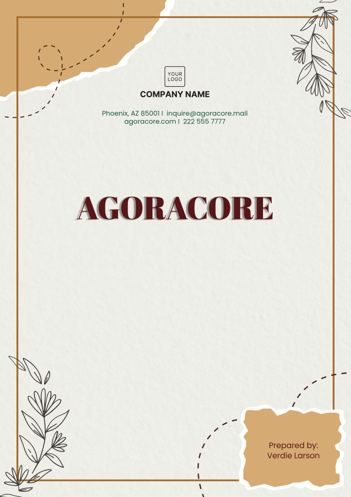 Free Aesthetic Accounting Cover Page Template to Edit Online