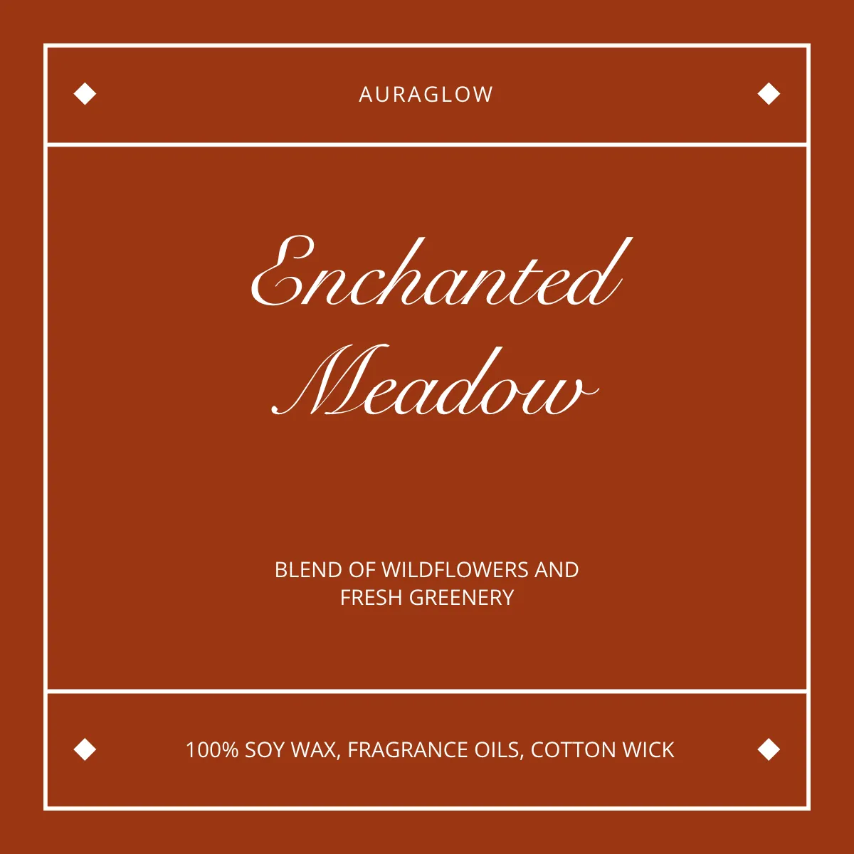 Aesthetic Custom Labels Candle Template