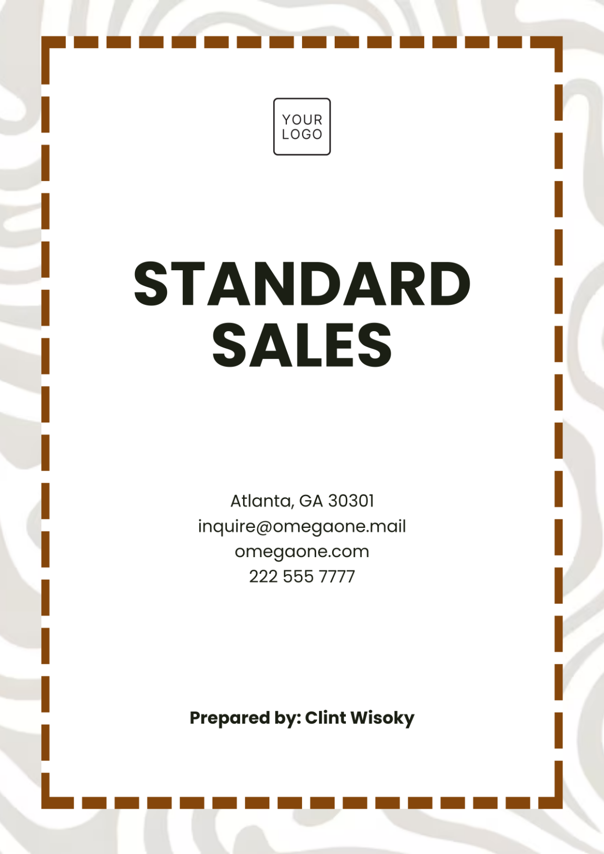 Free Aesthetic Sales Cover Page Template to Edit Online