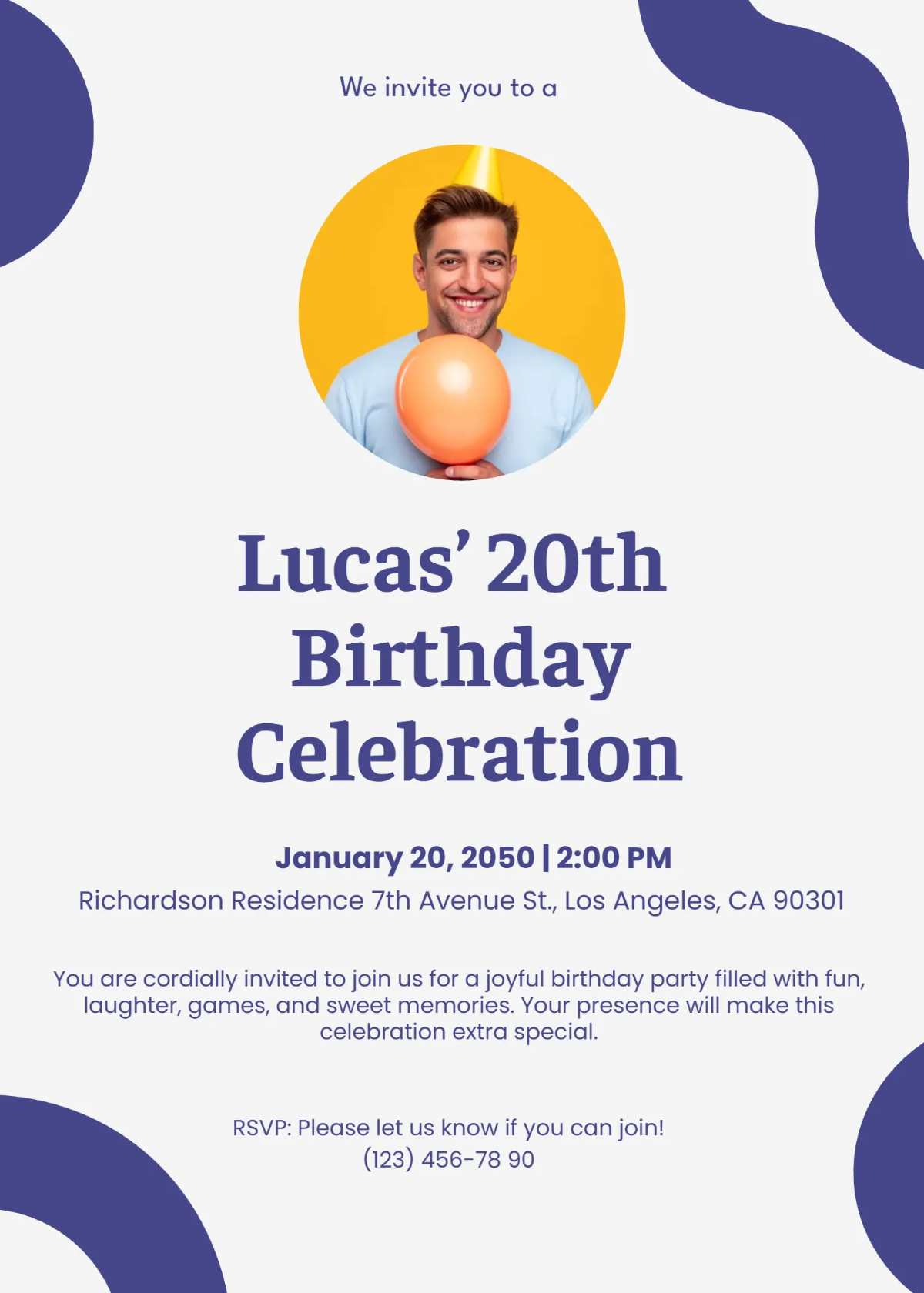 Birthday Invitation Template