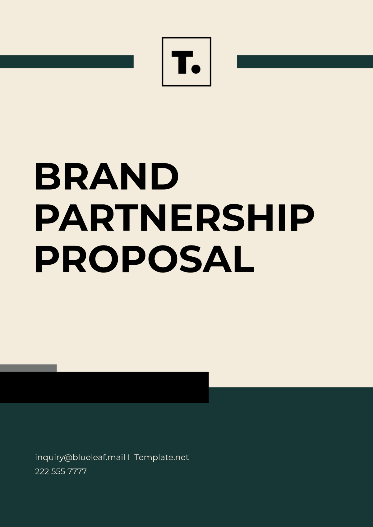 Free Brand Partnership Proposal Template to Edit Online