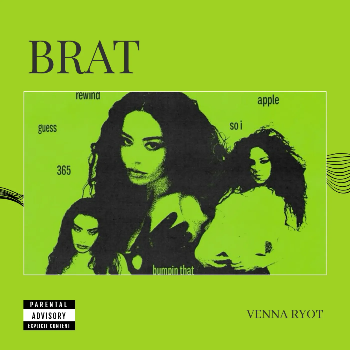 Brat Album Cover Wallpaper Template