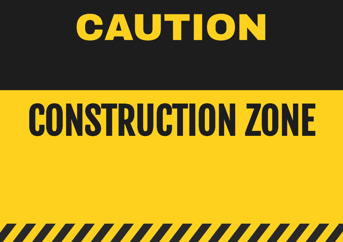 Construction Sign Template