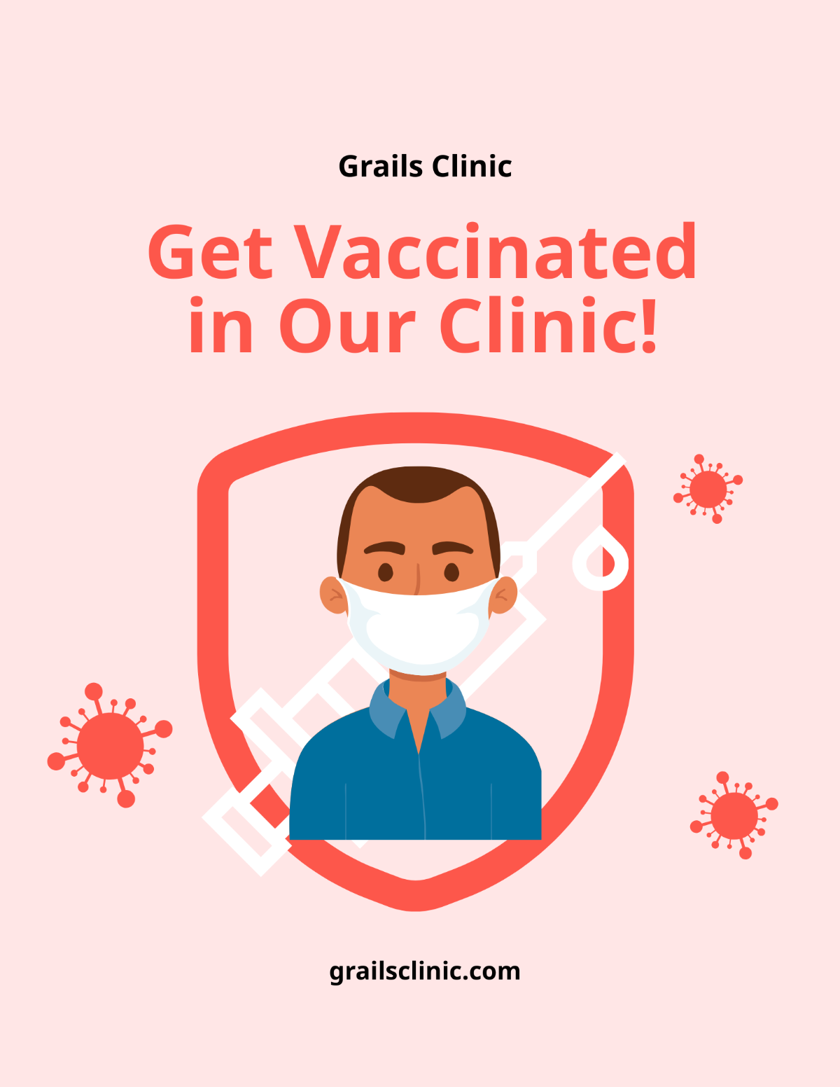 Free Covid 19 Vaccine Available Flyer Template to Edit Online