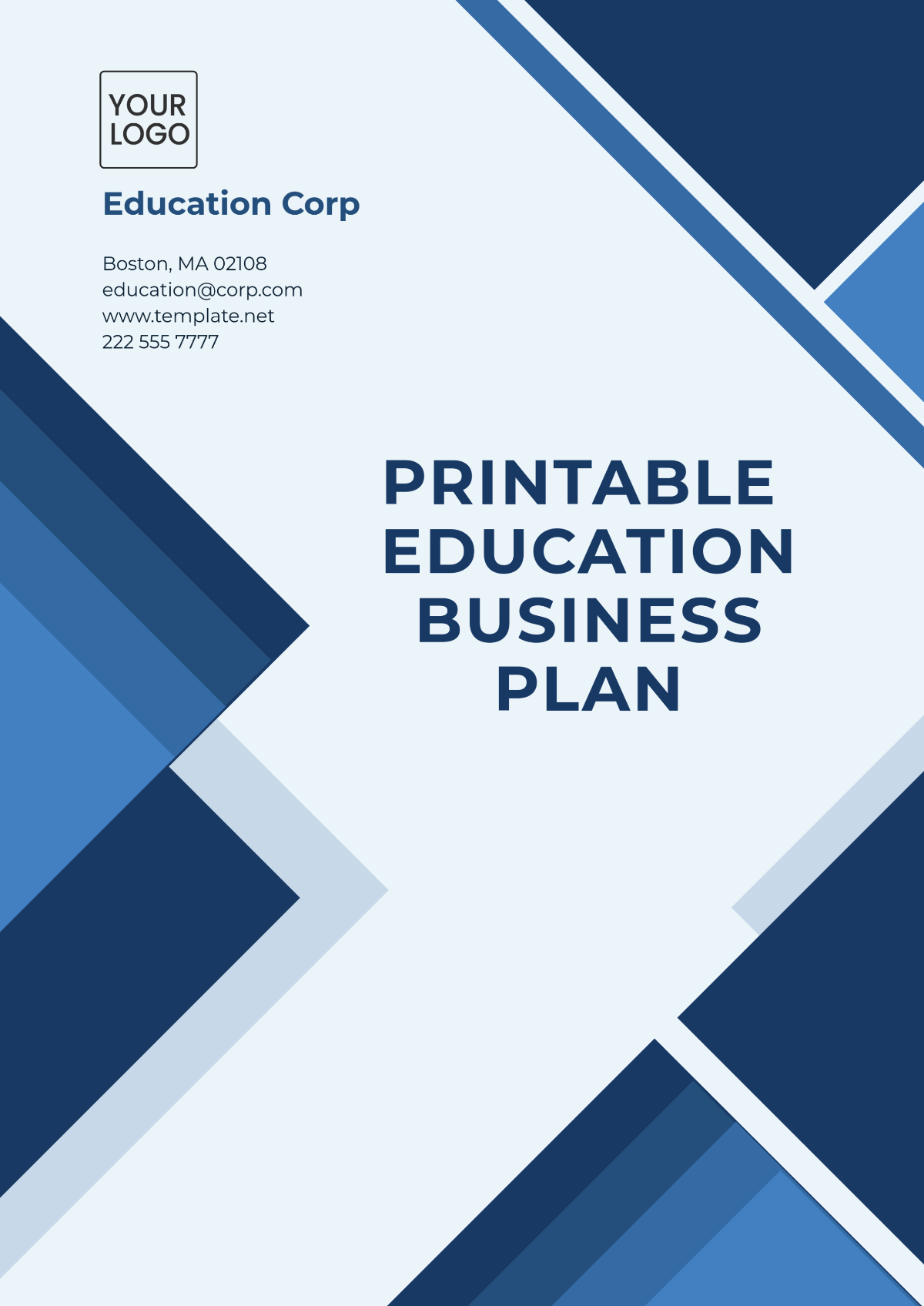 Free Printable Education Business Plan Template to Edit Online