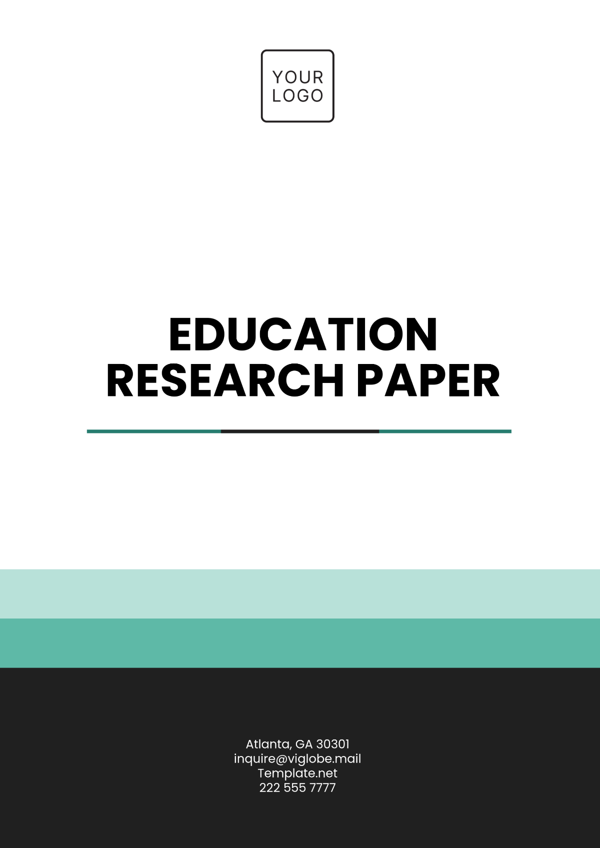 Free Education Research Paper Template to Edit Online