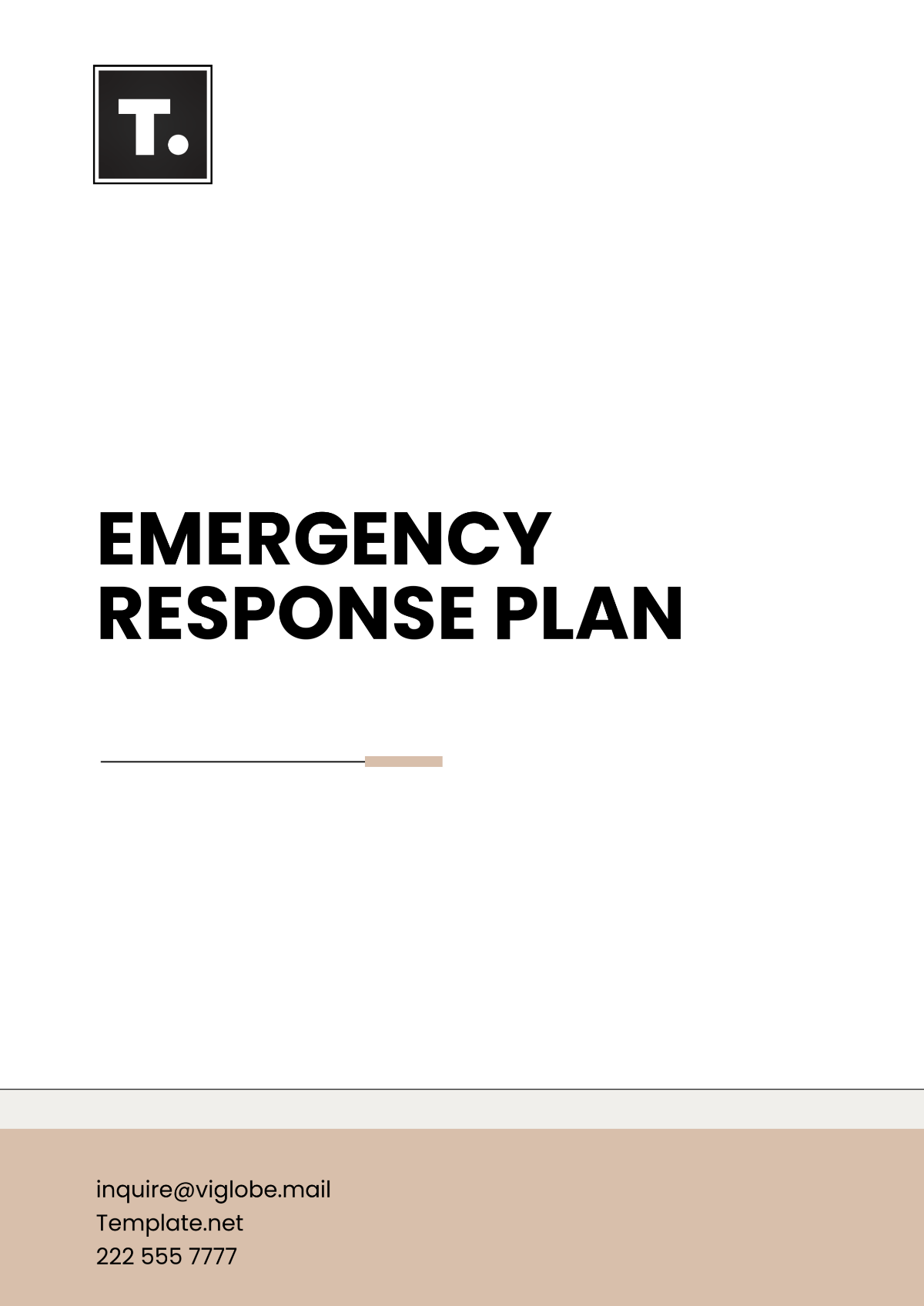 Free Emergency Response Plan Template to Edit Online
