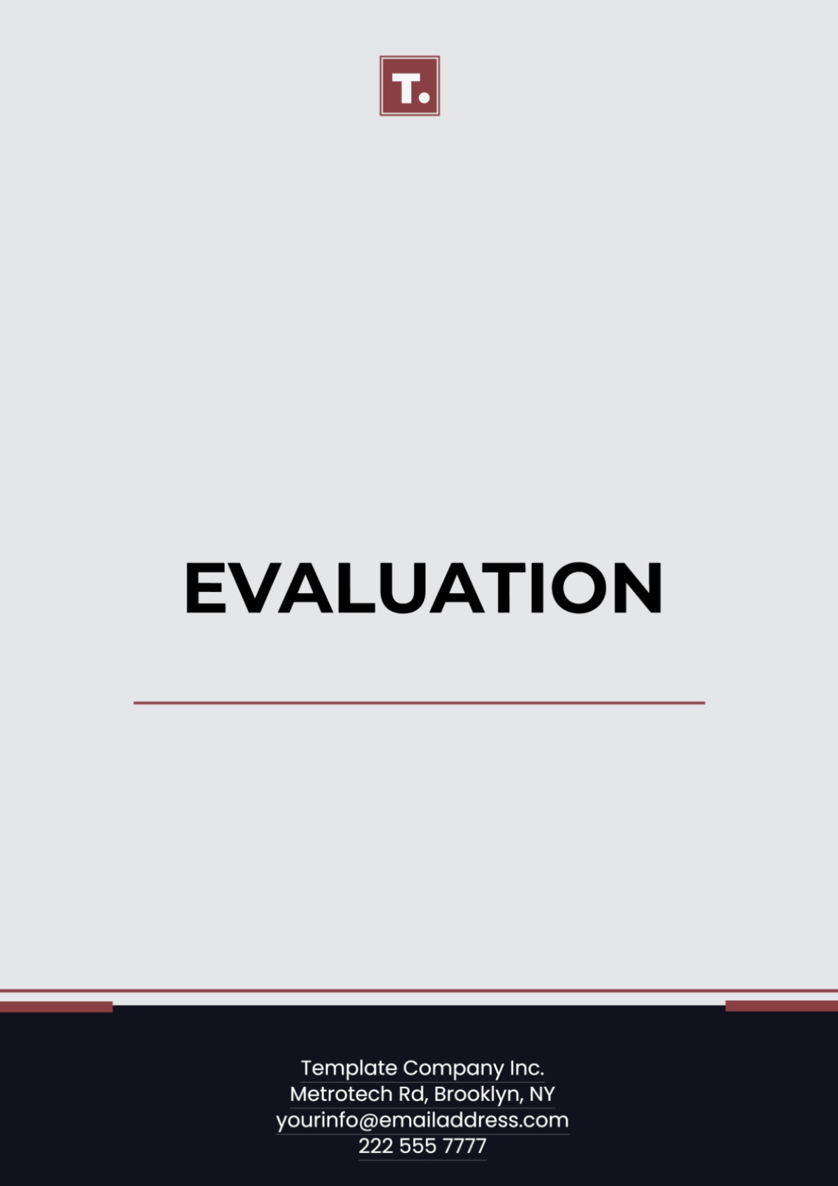 Free Evaluation Template