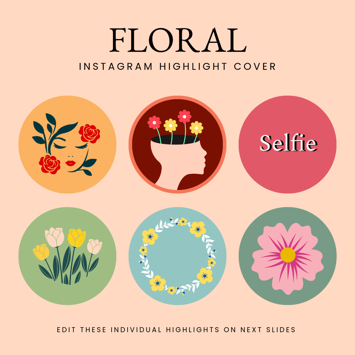 Floral Instagram Highlight Cover Template