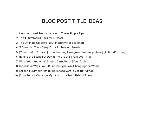 Free AI Blog Post Title Ideas Generator, Free Blog Post Title Ideas Maker Online Tool
