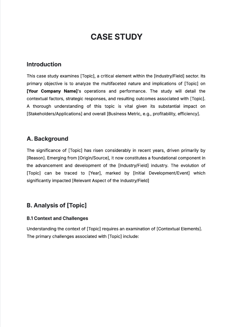 Free AI Case Study Generator, Free Case Study Maker Online Tool