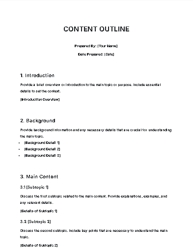 Free AI Content Outline Generator, Free Content Outline Maker Online Tool