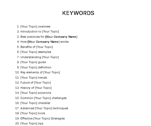 Free AI Keywords Generator, Free Keywords Maker Online Tool