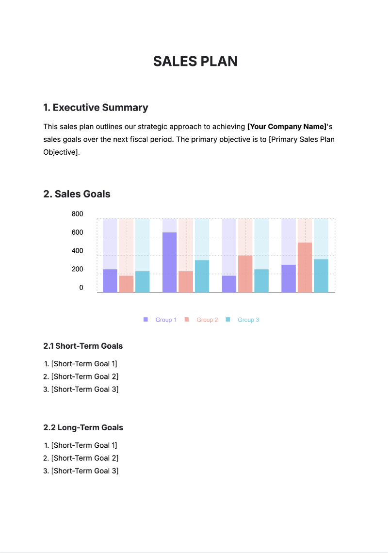 Free AI Sales Plan Generator, Free Sales Plan Maker Online Tool