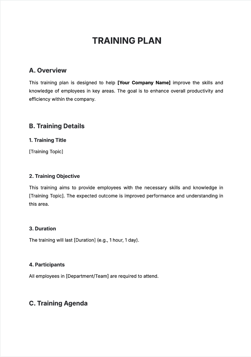 Free AI Training Plan Generator, Free Training Plan Maker Online Tool