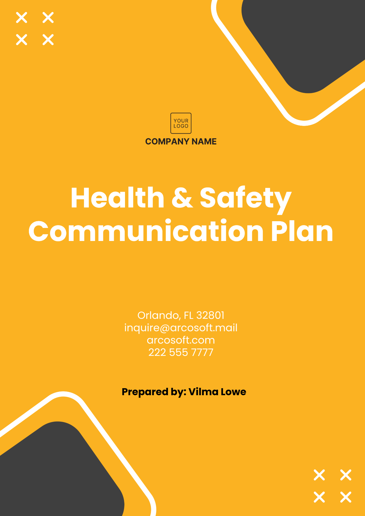 Free Health %26 Safety Communication Plan Template to Edit Online