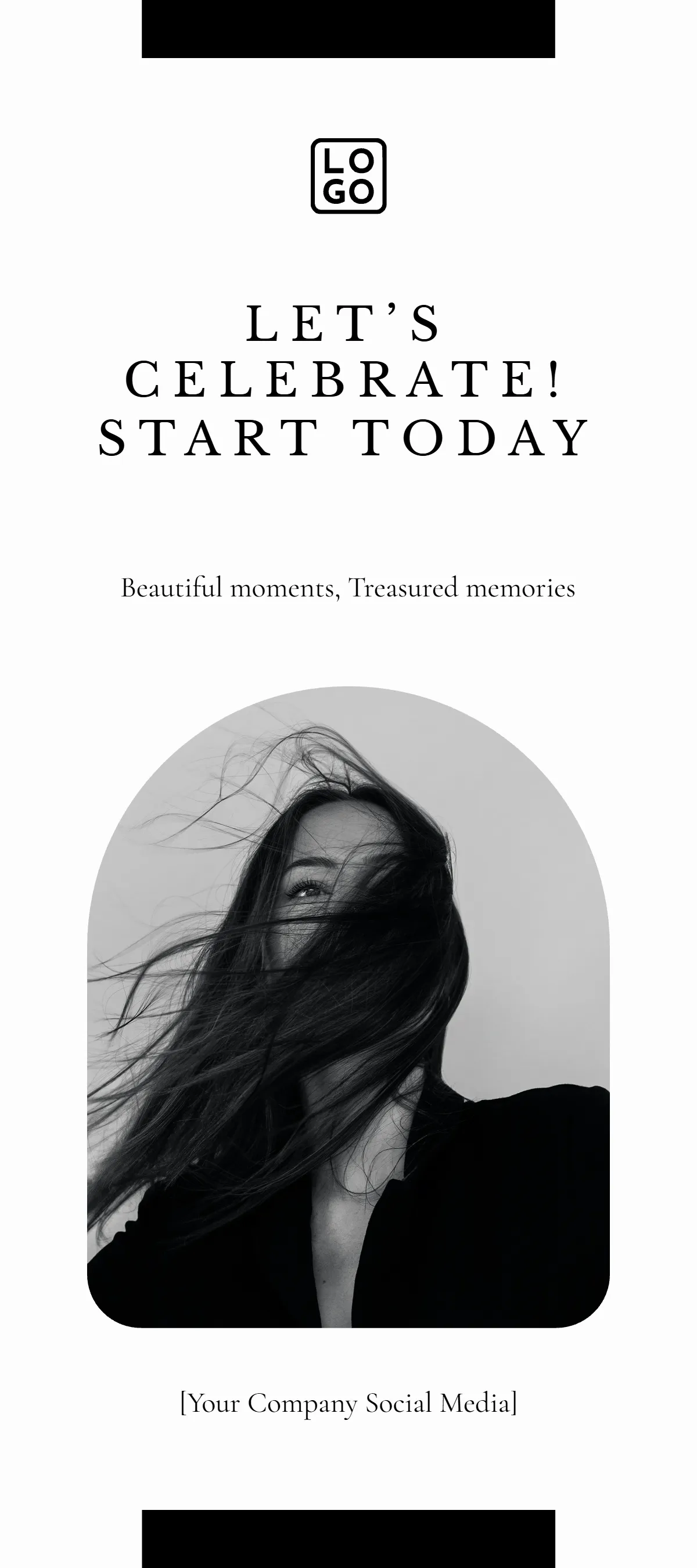 High End Rack Card Template