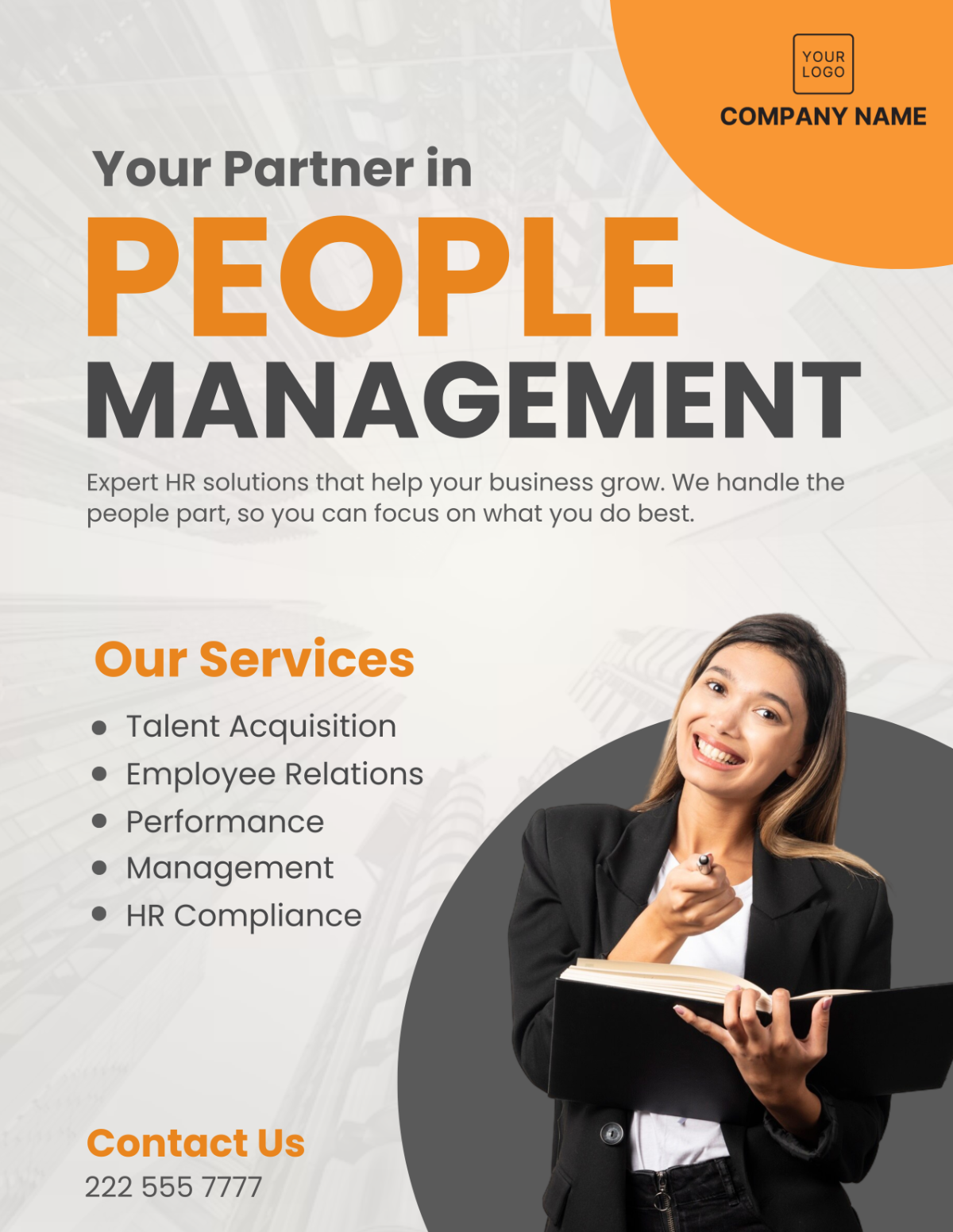 Free HR Flyer Template to Edit Online