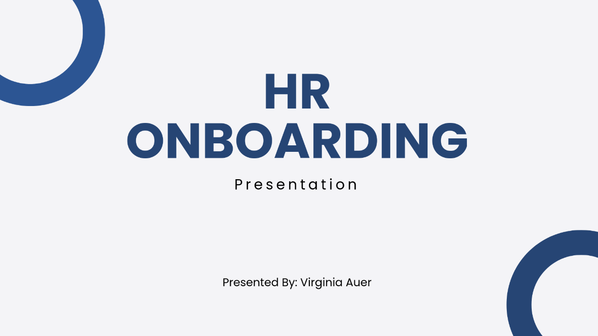 Free HR Onboarding Presentation Template to Edit Online