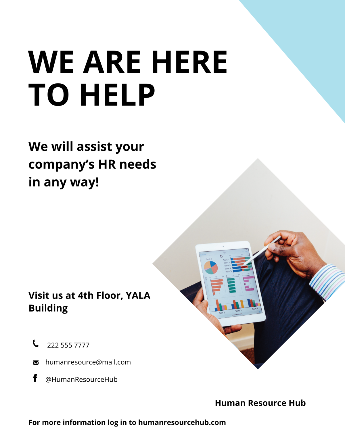 Free HR Services Flyer Template to Edit Online