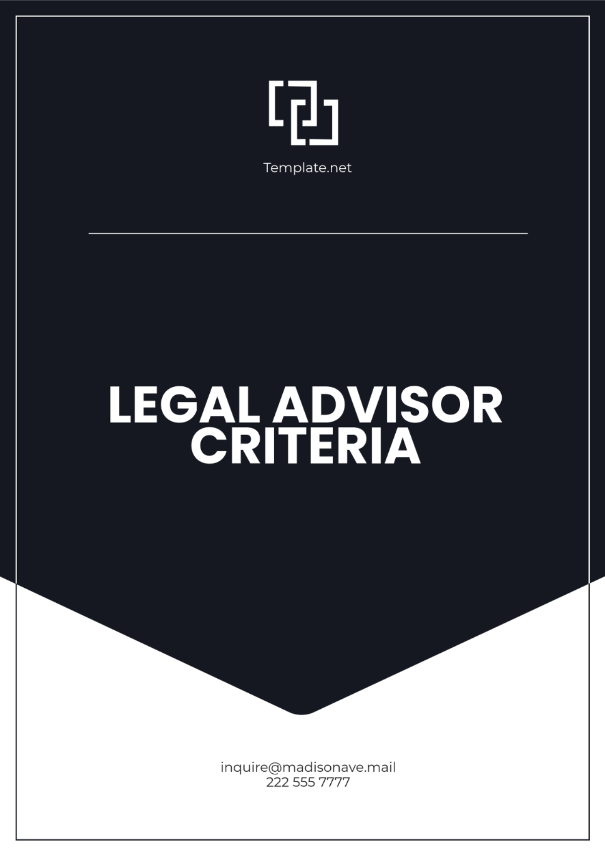 Free Legal Advisor Criteria Template to Edit Online