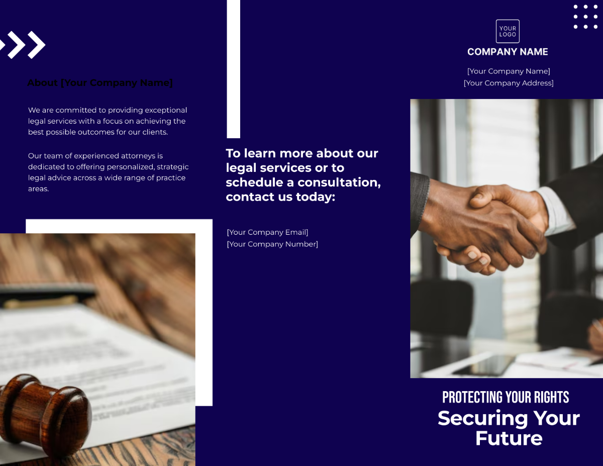 Free Legal Brochure Template to Edit Online