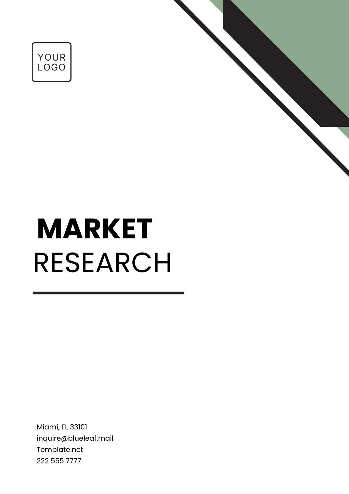 Free Market Research Template to Edit Online | Template.net