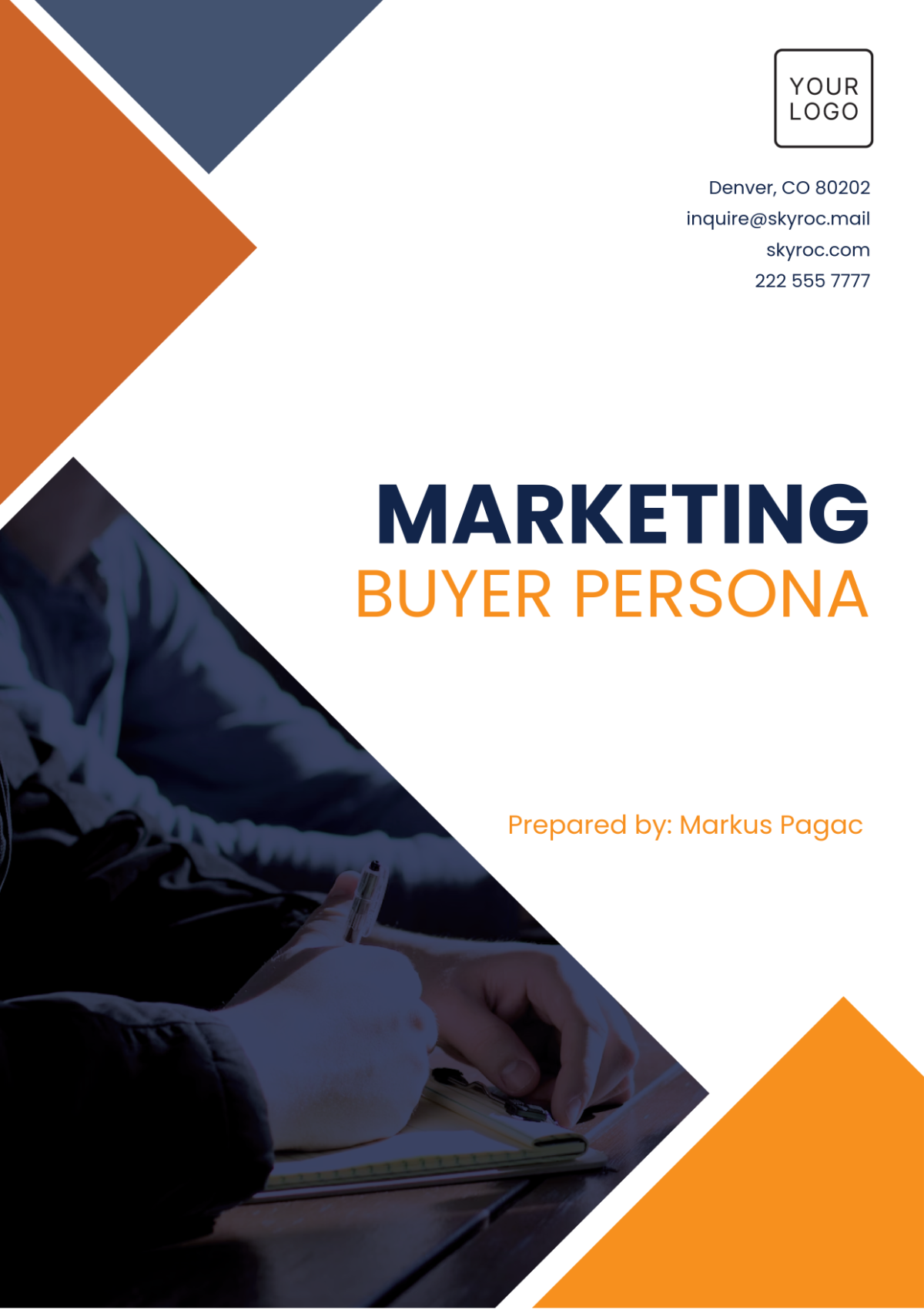 Free Marketing Buyer Persona Template to Edit Online