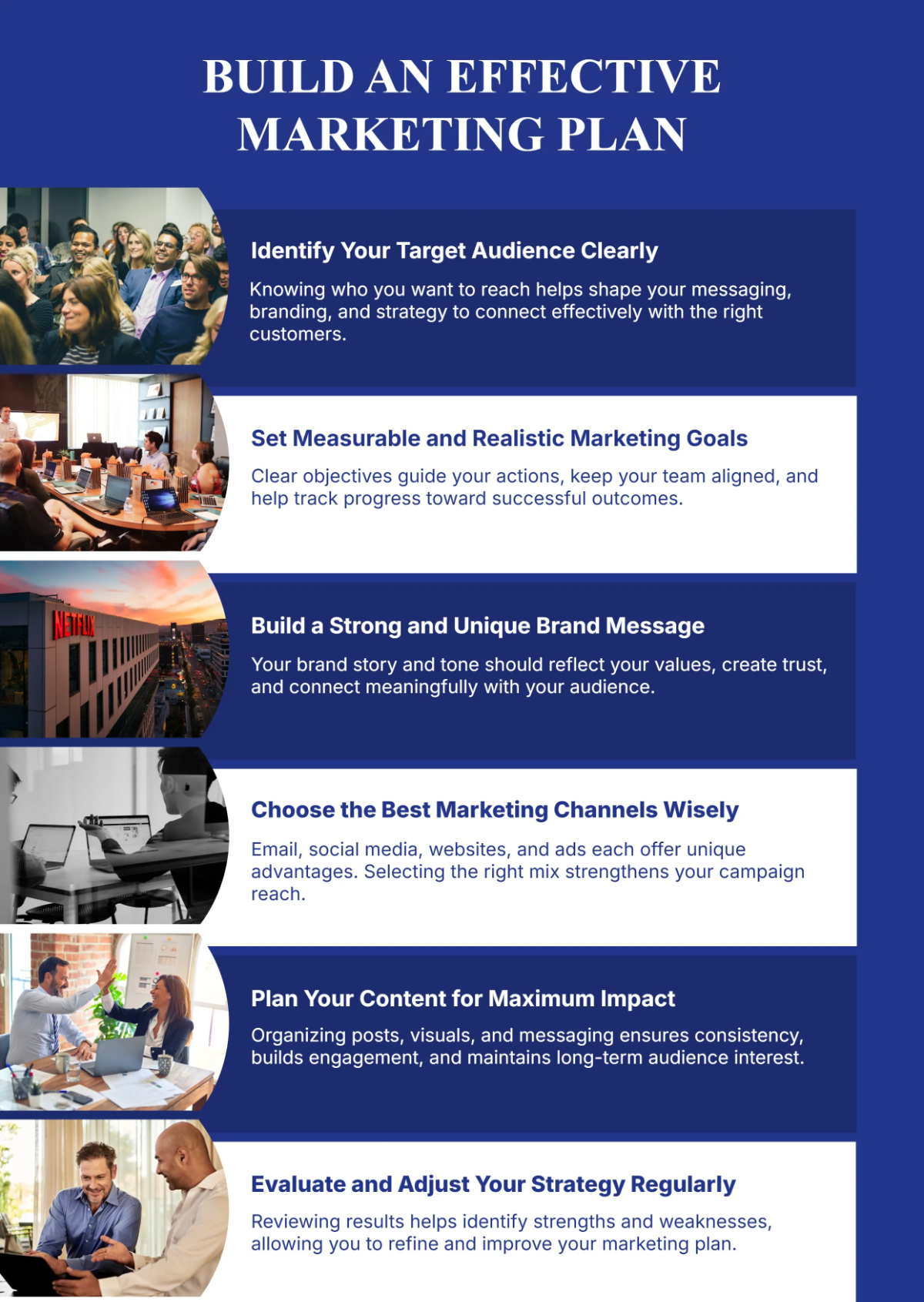 Free Marketing Plan Infographic Template to Edit Online